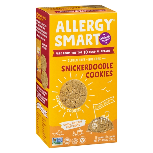 Allergy Smart - Cookies - Snickerdoodle 10's 140g, 1 Each