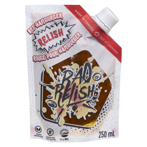 Rad Relish - Red Hamburger Relish 250ml, 1 Each