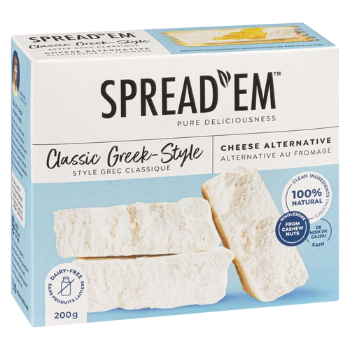 Spread'em - Cheese Alternative - Classic Greek-Style 200g, 1 Each