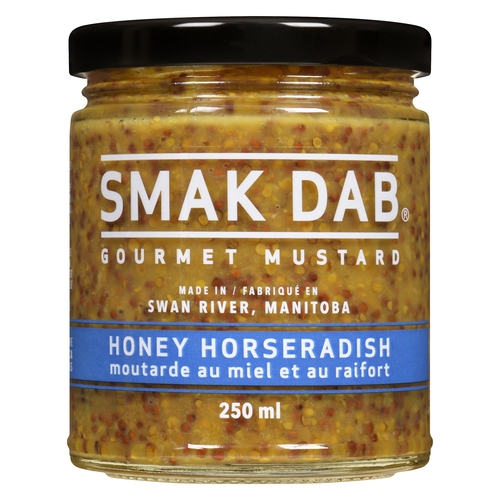 Smak Dab Gourmet Mustard - Honey Horseradish 250ml, 1 Each