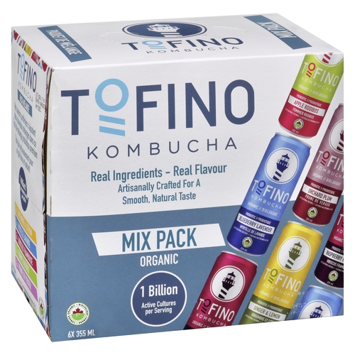 Tofino Organic Kombucha - Mix Pack 6/355ml