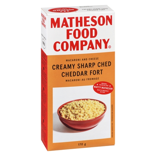 Matheson Food Company - Macaroni and Cheese Creamy Sharp Cheddar 170g, 1 Each