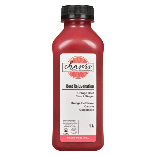 Chasers - 100% Cold Pressed Juice - Beet Rejuvenation 1L 500ml, 1 Each