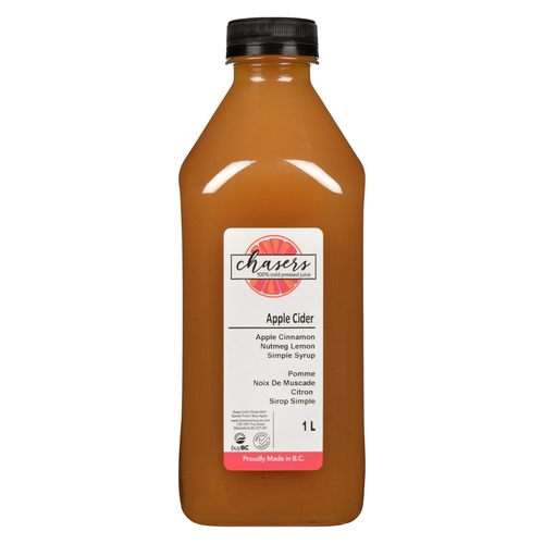 Chasers 100% Cold Pressed Juice - Apple Cider 1l, 1 Each