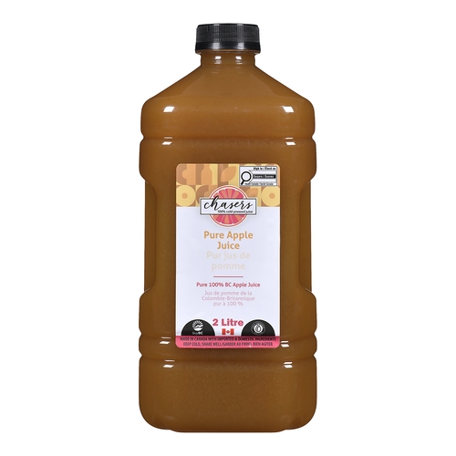 Chasers 100% Cold Pressed Juice - Pure 100% BC Apple Juice 2l, 1 Each
