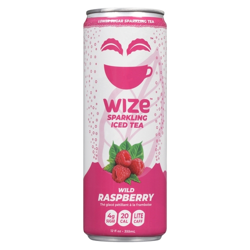 Wize - Sparkling Iced Tea - Wild Raspberry 355ml, 1 Each