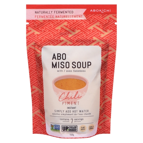 Abokichi - Miso Soup with Sakekasu - Chili 140g, 1 Each