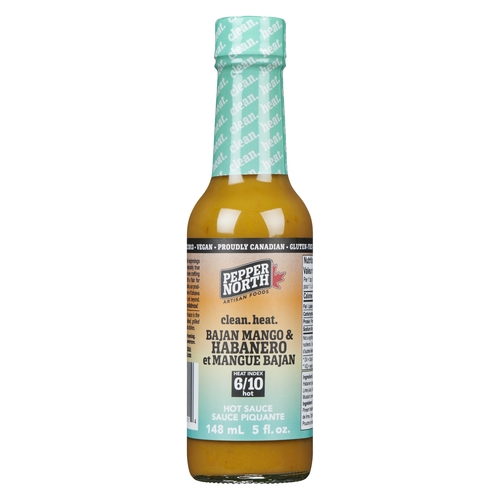 Pepper North Artisan Foods - Hot Sauce - Bajan Mango & Habanero - Hot Heat 6/10 148ml, 1 Each