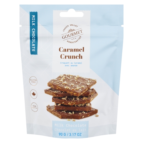 Fraser Valley Gourmet - Caramel Crunch - Milk Chocolate 90g