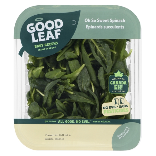 GoodLeaf - Baby Greens Oh So Sweet Spinach 113g