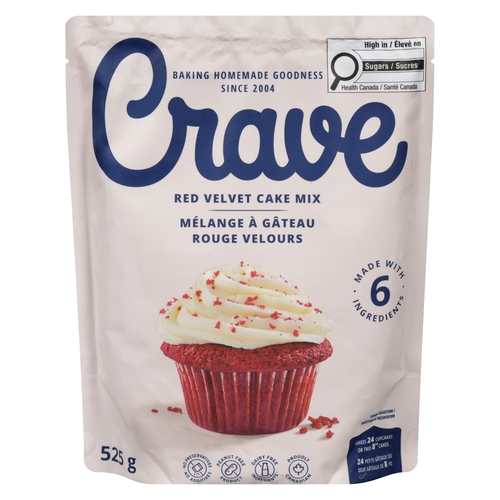 Crave Cake Mix - Red Velvet 525g, 1 Each
