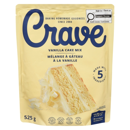 Crave Cake Mix - Vanilla 525g, 1 Each