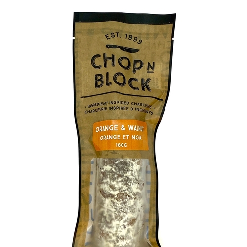 Chop N Block - Salami - Orange & Walnut 160g, 1 Each