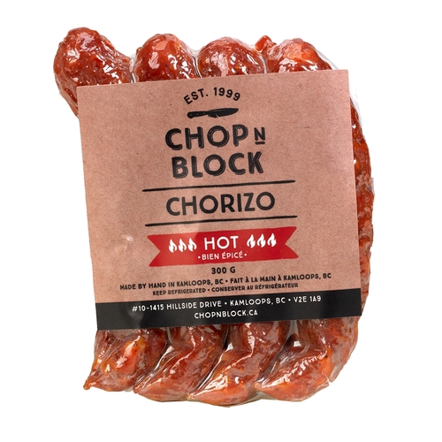 Chop N Block - Chorizo - Hot 300g, 1 Each