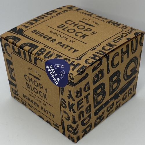 Chop N Block - Beef Burger Patties - Salt & Pepper 6x125g 1.02kg