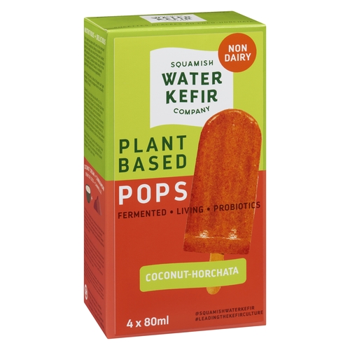 Squamish Water Kefir Company - Pops - Coconut-Horchata 4/80ml, 1 Each
