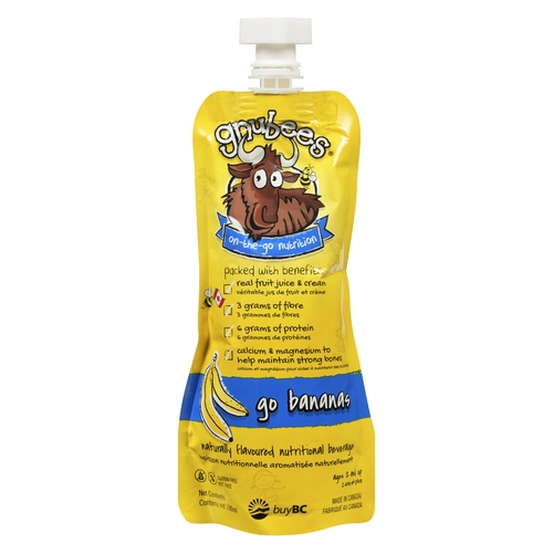 Gnubees - Nutritional Beverage - Go Bananas 190ml