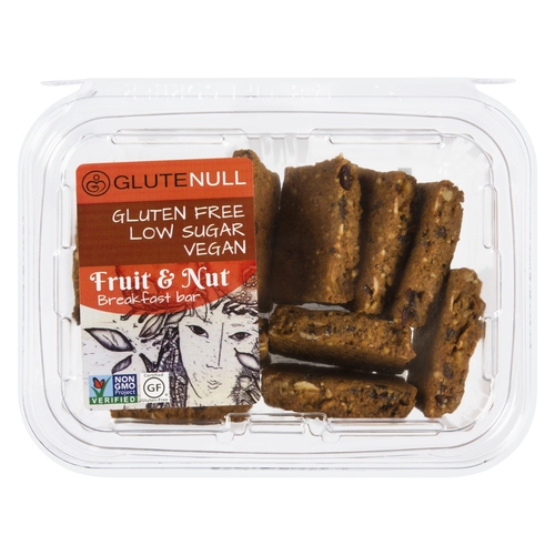 Glutenull - Gluten Free Low Sugar Vegan Fruit & Nut Bars 320g, 1 Each
