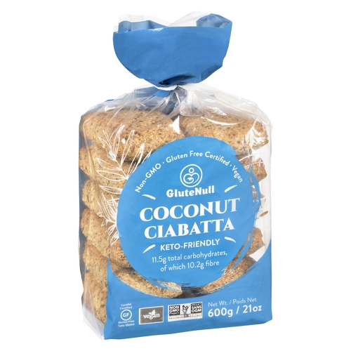 GluteNull - Gluten Free Ciabatta - Coconut 600g