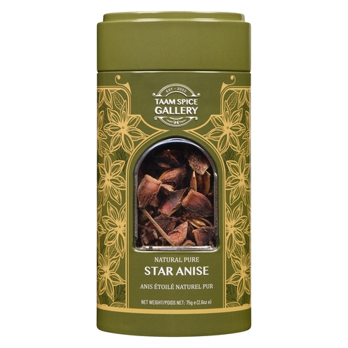 Taam Spice Gallery - Natural Pure Star Anise 75g, 1 Each