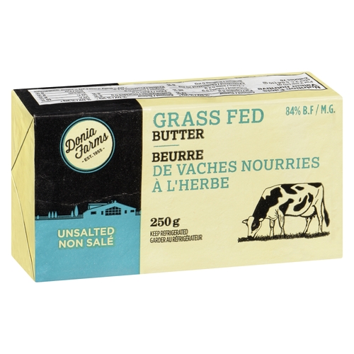 Donia Farms - Grass Fed Butter - Unsalted 250g, 1 Each