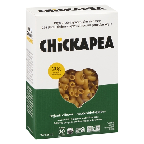 Chickapea Organic Pasta - Elbows 227g, 1 Each