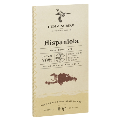 Hummingbird Chocolate Maker - Dark Chocolate - Hispaniola 70% Cacao 60g