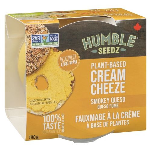 Humble Seedz - Plant-Based Cream Cheeze - Smokey Queso 190g, 1 Each