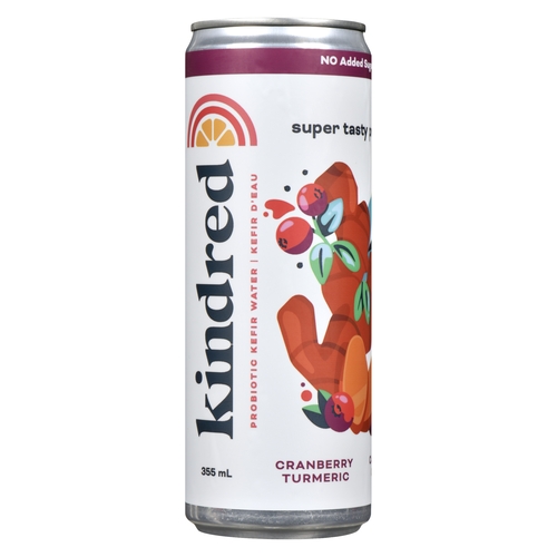 Kindred - Probiotic Kefir Water - Cranberry Turmeric 355ml, 1 Each