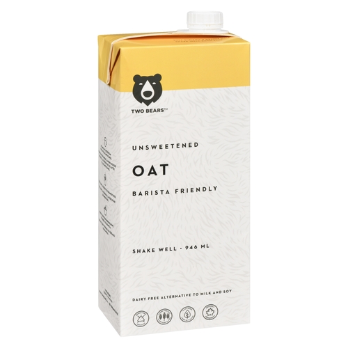 Two Bears - Oat - Unsweetened 946ml, 1 Each