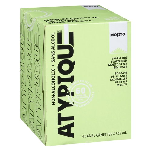 Atypique - Non-Alcoholic Cocktail - Mojito 4/355ml, 1 Each