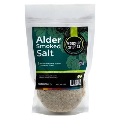 Woodfire Spice - Alder Smoked Salt 250g, 1 Each