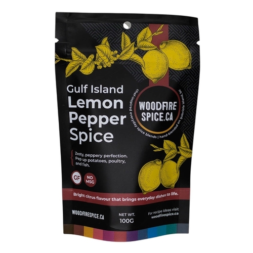 Woodfire Spice - Gulf Island Lemon Pepper Seasoning 100g, 1 Each