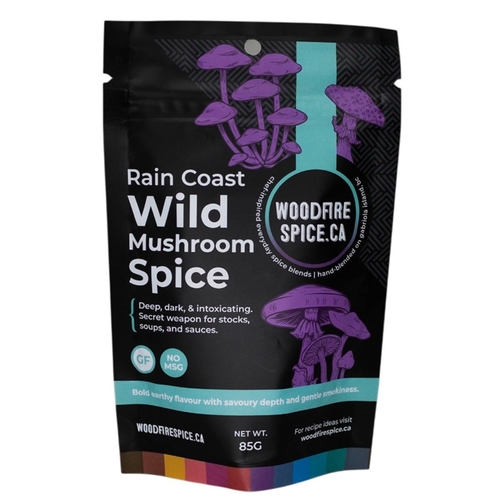 Woodfire Spice - Rain Coast Wild Mushroom Spice Blend 100g, 1 Each