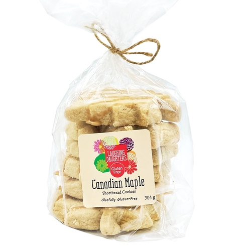Laughing Daughters - Gluten Free Shortbread Cookies - Canadian Maple 6's 305g
