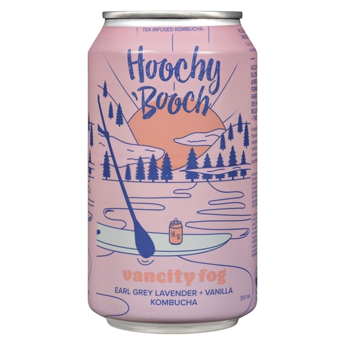 Hoochy 'Booch - Tea Infused Kombucha - Vancity Fog 355ml, 1 Each