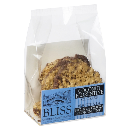 Bliss Gourmet Baked Goods - Coconut Florentine Cookies 145g, 1 Each