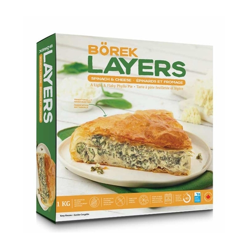 Trio Bakery - Borek Layers - Spinach & Cheese 1kg, 1 Each