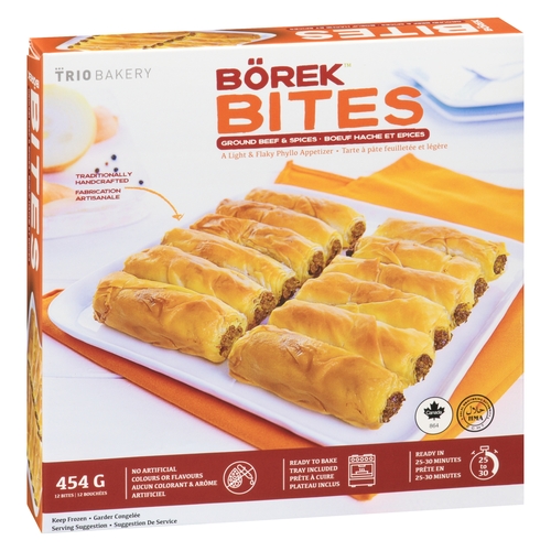 Trio Bakery - Borek Bites - Ground Beef & Spices 12's 454g, 1 Each