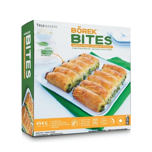 Trio Bakery - Borek Bites - Spinach & Cheese 12's 454g, 1 Each