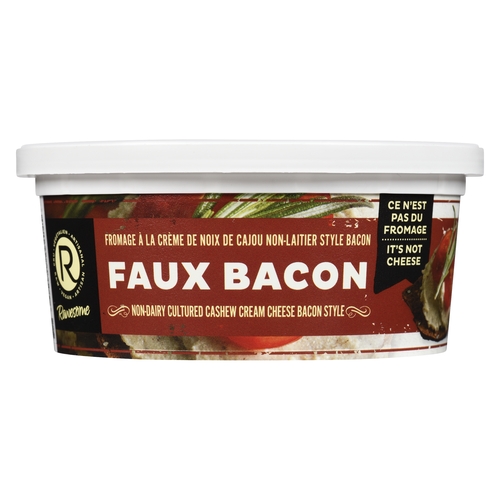 Rawesome - Non-Dairy Cultured Cashew Cream Cheese - Bacon Style Faux Bacon 227g, 1 Each