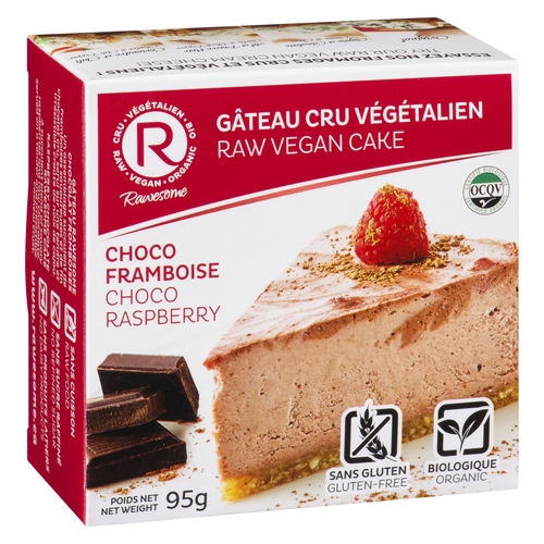 Rawesome Organic Raw Vegan Cake - Choco Raspberry - Gluten Free 95g