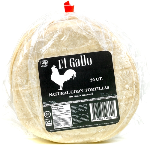 El Gallo - Natural Corn Tortillas 30pk, 1 Each