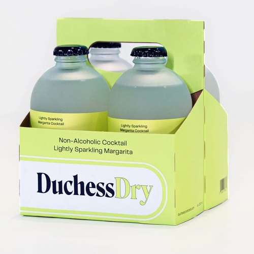 DuchessDry - Non-Alcoholic Cocktail - Lightly Sparkling Margarita 4/280ml, 1 Each