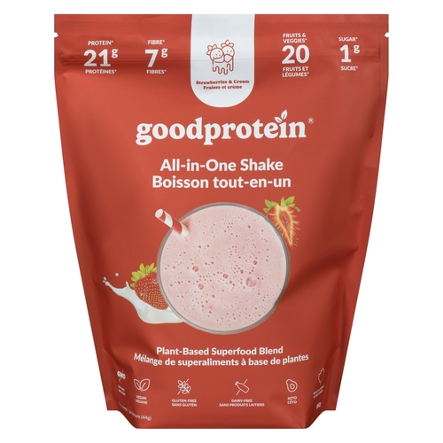 GoodProtein - All-in-One Shake - Strawberries & Cream 880g, 1 Each