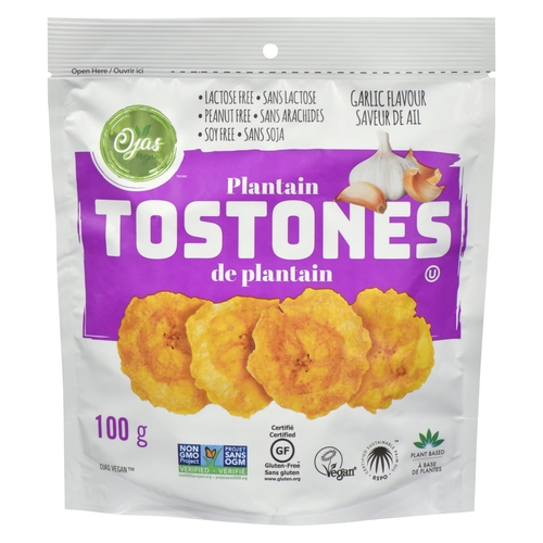 Ojas Vegan - Plantain Tostones - Garlic 100g
