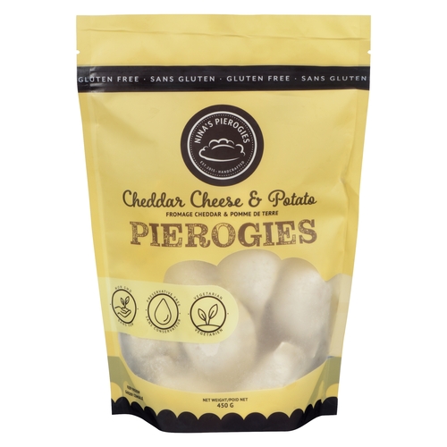 Nina's Pierogies - Cheddar Cheese & Potato 450g, 1 Each