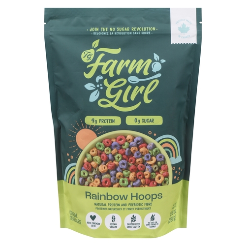 Farm Girl - Cereal - Rainbow Hoops 280g, 1 Each