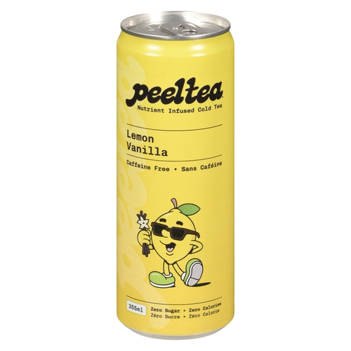 Peeltea - Nutrient Infused Cold Tea - Lemon Vanilla 355ml, 1 Each