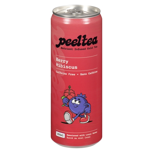 Peeltea - Nutrient Infused Cold Tea - Berry Hibiscus 355ml, 1 Each